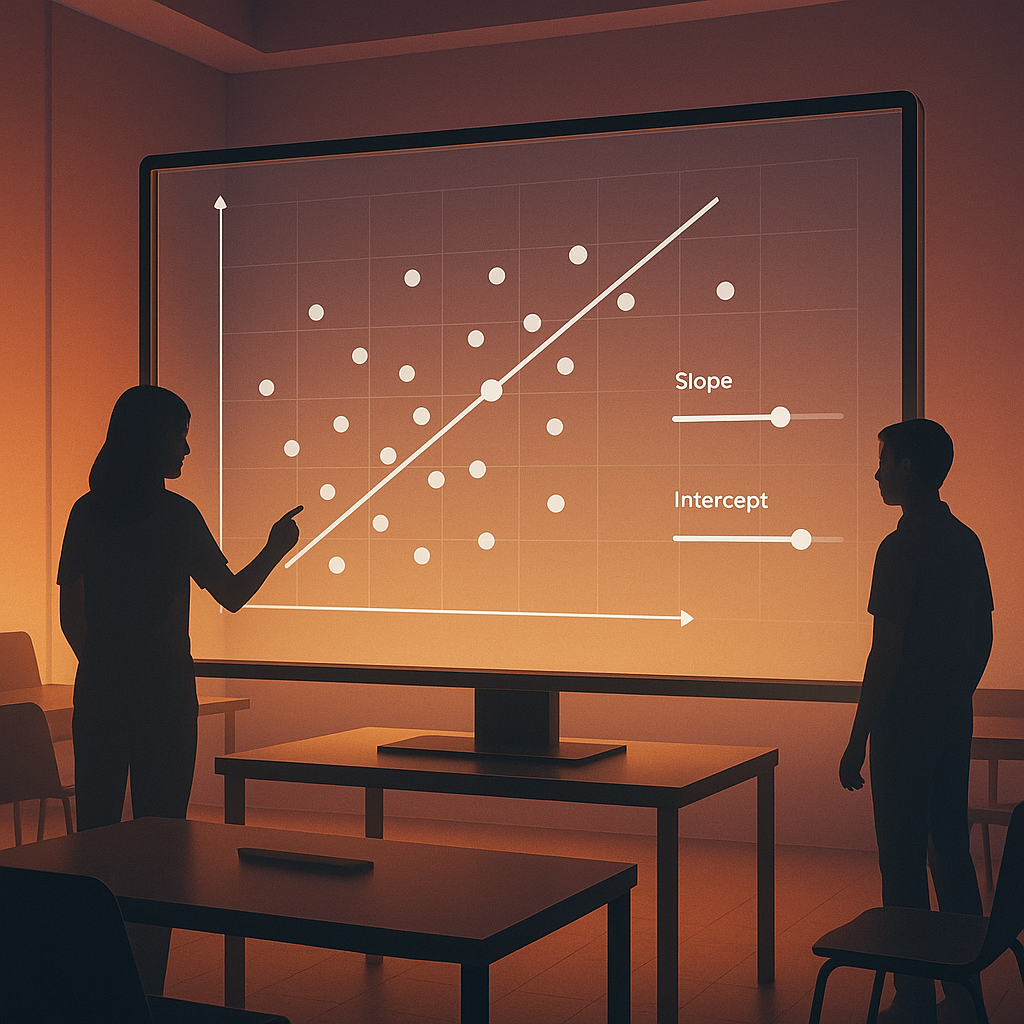 Linear Regression Manipulative artwork