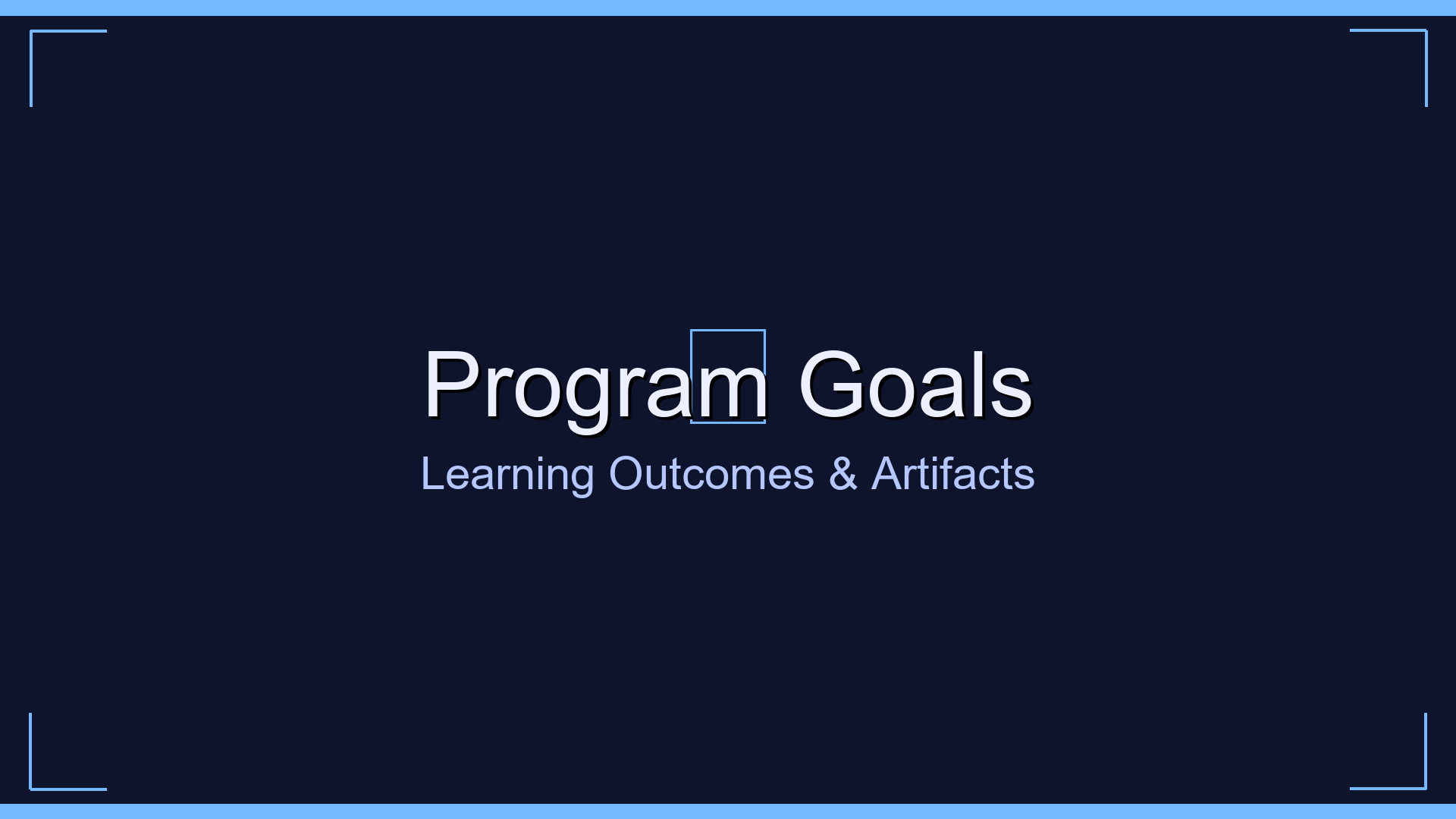 Program Goals & Outcomes artwork