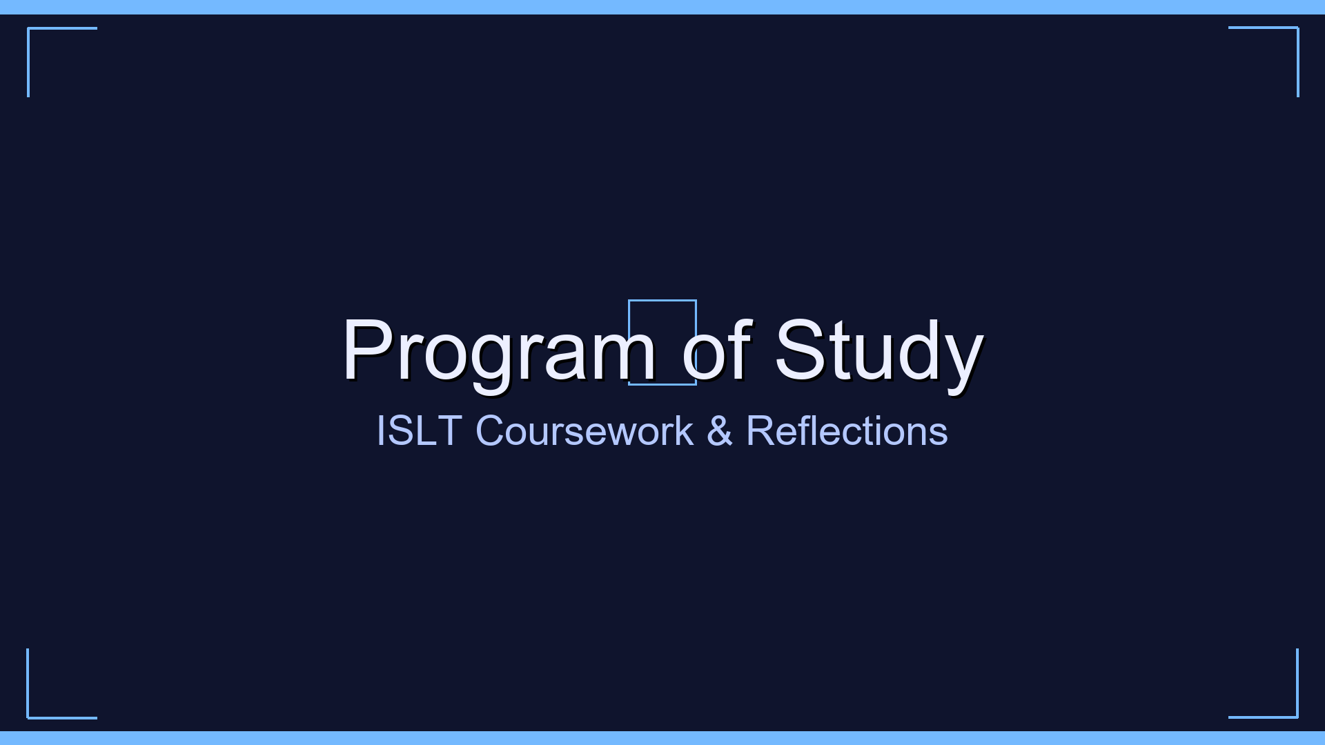 Program of Study artwork