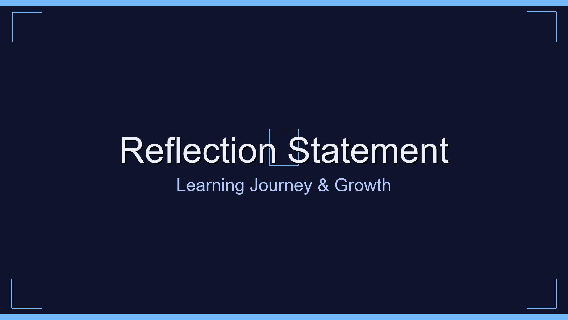 Reflection Statement artwork