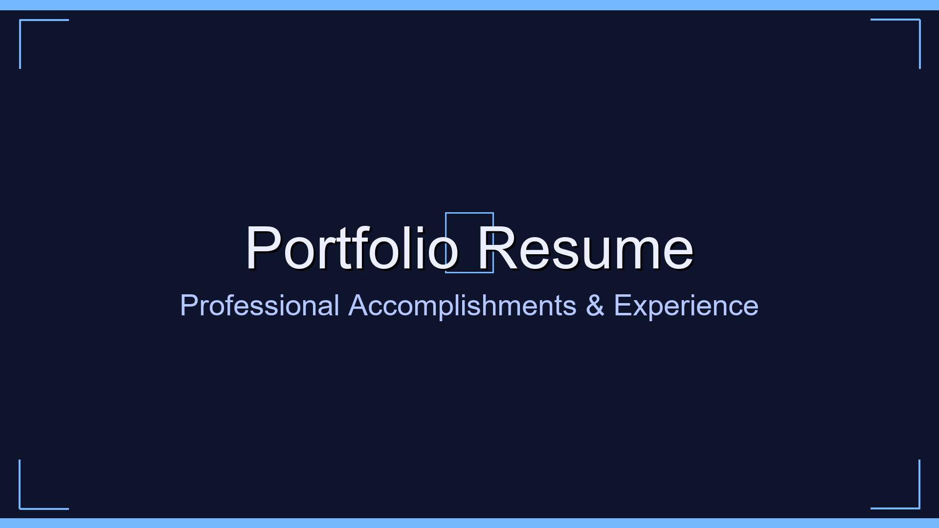 Portfolio Resume artwork
